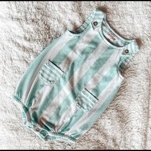 Stripped Body Suit & Matching Bib